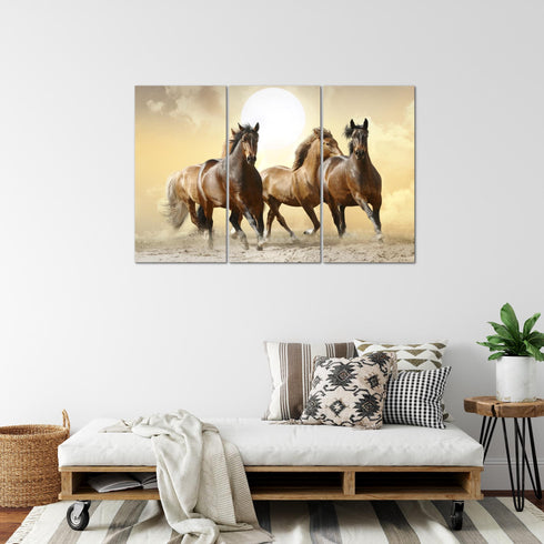 Wandbilder Wohnzimmer XXL Pferde Moderne Bilder Tiere